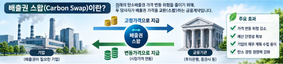 배출권 스왑(Carbon Swap)이란? 탄소배출권 가격 변동 위험을 줄이는 방법 2 스크린샷 2026 09 23 021631